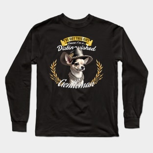 The Distinguished Chihuahua Gentleman Long Sleeve T-Shirt